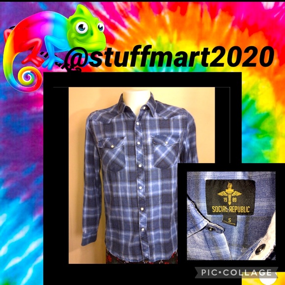 πSOCIAL REPUBLIC NWT BUTTON DOWN SIZE L